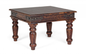 Drewniany kwadratowy stolik Jaipur 60x60cm