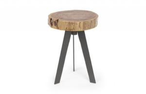 Drewniany stolik Aron śr.32cm