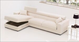 Sofa narożna Ego z funkcją spania 272X177cm z pojemnikiem na pościel