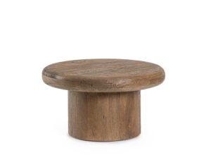 Stylowy drewniany stolik kawowy Lopez Ø60