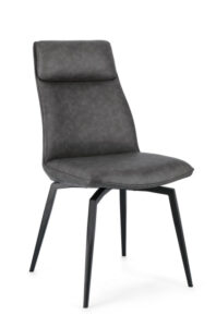 Minimalistyczne krzesło Lawrence Charcoal