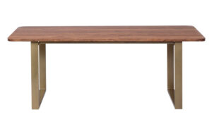 Modernistyczny stół Vital z drewnianym blatem 200x90