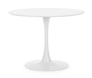 Okrągły, biały stół Bloom D100