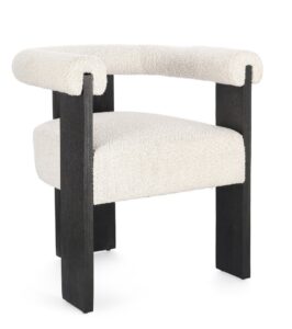 Krzesło fotelowe Agape Black Natural