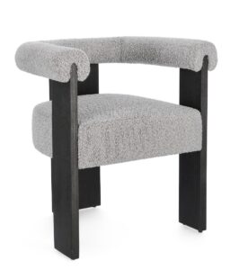 Krzesło fotelowe Agape Black Grey