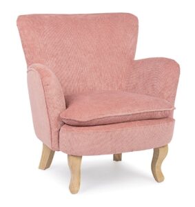 Fotel Chenille Pink w różowym kolorze