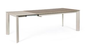 Rozkładany stół Briva Grey Taupe 160-220 x 90 cm