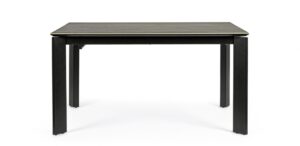 Rozkładany stół Briva Grey Black 140-200 x 90 cm