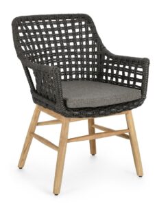Krzesło ogrodowe Wilson Black