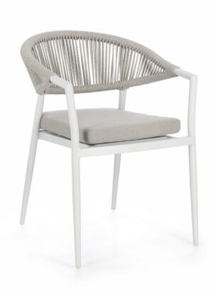 Eleganckie krzesło ogrodowe Millor White Eleganckie krzesło ogrodowe Millor White