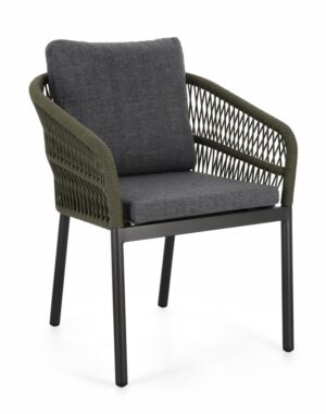 Stylowe krzesło Galdana Charc/Green Stylowe krzesło Galdana Charc/Green