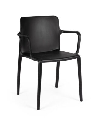 Krzesło Chloris Black z podłokietnikami Krzesło Chloris Black z podłokietnikami