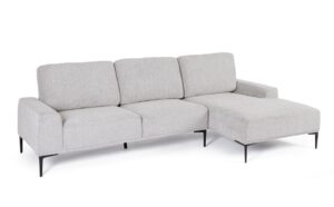 Jasnoszara narożna sofa Washington